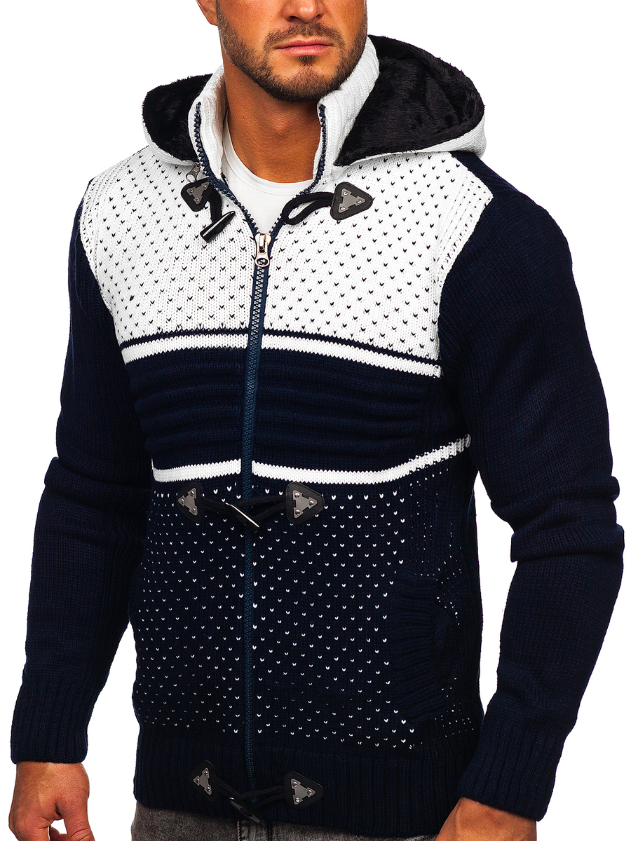 navy blue hooded sweater