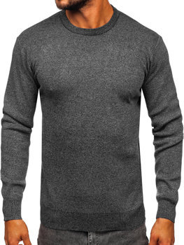 Men's Basic Sweater Anthracite Bolf S8502