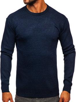 Men's Basic Sweater Navy Blue Bolf S8502