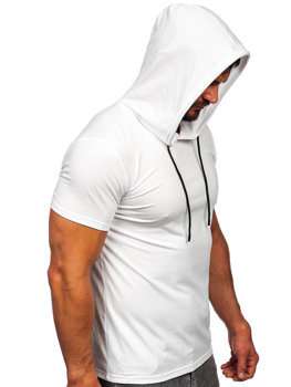 Men's Basic T-shirt with Hood White Bolf 8T957