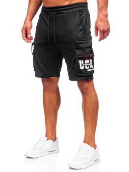Men's Cargo Shorts Black Bolf HS7181