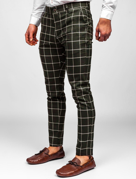 mens checkered chinos
