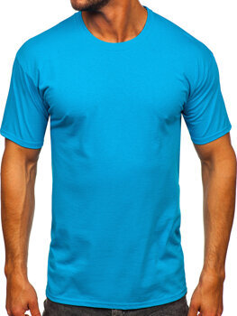 Men's Cotton Basic T-shirt Blue Bolf B459