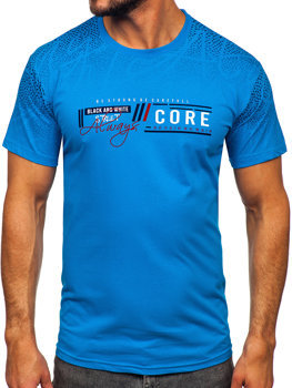 Men's Cotton T-shirt Blue Bolf 14710