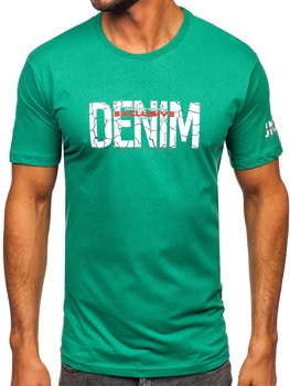 Men's Cotton T-shirt Green Bolf 14746
