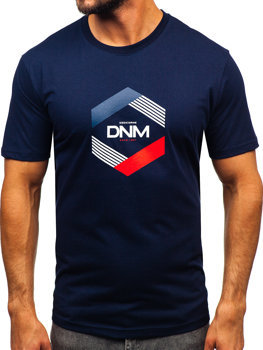 Men's Cotton T-shirt Navy Blue Bolf 14741