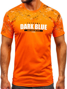Men's Cotton T-shirt Orange Bolf 14725