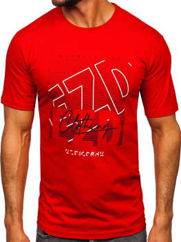 Men's Cotton T-shirt Red Bolf 14748