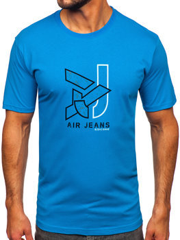 Men's Cotton T-shirt Sky Blue Bolf 14769