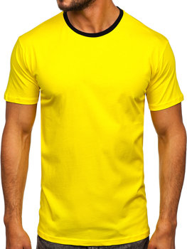 Men's Cotton T-shirt Yellow Bolf 0004