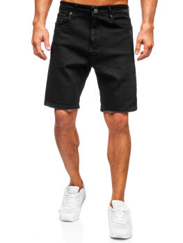 Men's Denim Shorts Black Bolf 0622