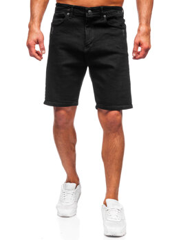 Men's Denim Shorts Black Bolf 0628