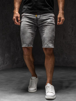 Men's Denim Shorts Grey Bolf TF181A1