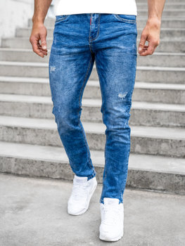 Men's Jeans Regular Fit Navy Blue Bolf K10007-1