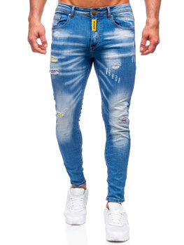 Men's Jeans Slim Fit Navy Blue Bolf BC1025