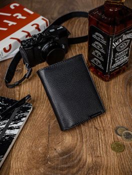 Men's Leather Wallet Black 2235
