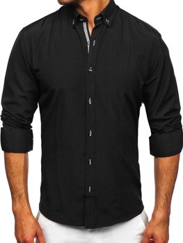 Men's Long Sleeve Shirt Black Bolf 20717