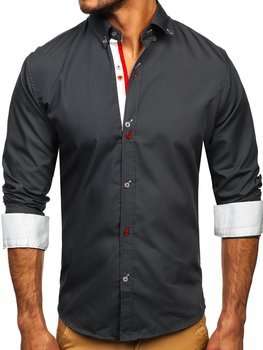 Men's Long Sleeve Shirt Graphite Bolf 20710