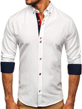 Men's Long Sleeve Shirt White Bolf 20710
