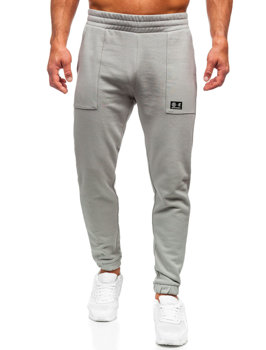 Men's Organic Cotton Jogger Sweatpants Grey 4F SPMD010