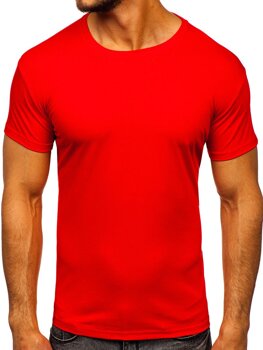 Men's Plain T-shirt Light Red Bolf 2005