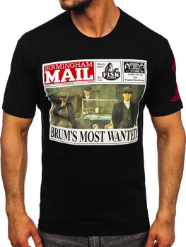 Men's Printed T-shirt Black Bolf 2826