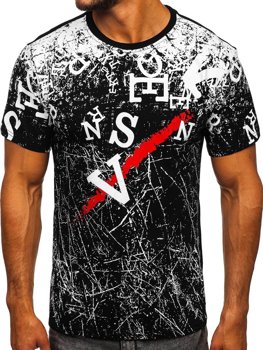 Men's Printed T-shirt Black Bolf JS10650