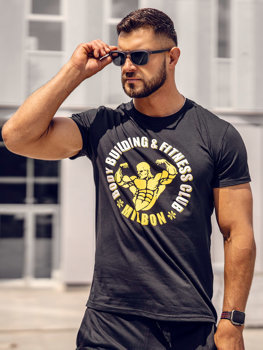 Men's Printed T-shirt Black Bolf Y70015A