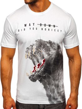 Men's Printed T-shirt White Bolf 181519