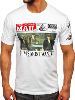 Men's Printed T-shirt White Bolf 2826