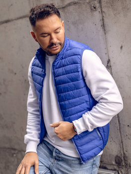 Men's Quilted Gilet Blue Bolf LY32A