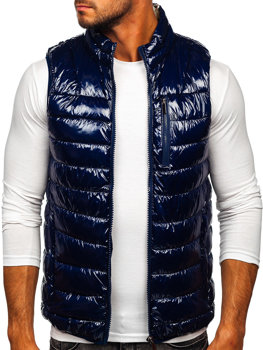 Men's Quilted Gilet Navy Blue Bolf R0109A