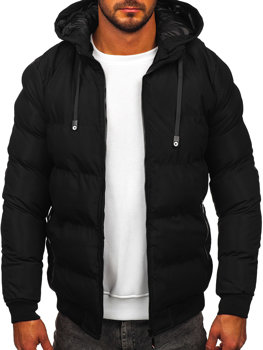 Men's Quilted Winter Jacket Black Bolf 5M3125