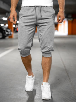 Men's Sweat Shorts Grey Bolf K10002