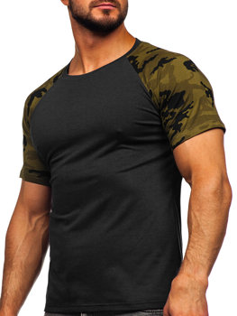 Men's T-shirt Black-Camo Bolf 8T82