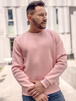 Men's Thick Sweatshirt Light Pink Bolf 2001A