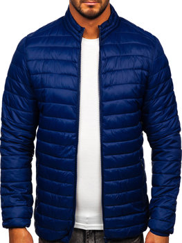 Men's Transitional Quilted Jacket Navy Blue Bolf LY33