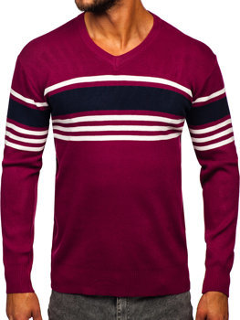 Men's V-neck Sweater Violet Bolf S8536