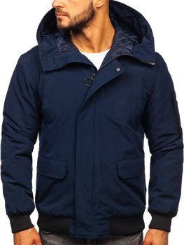 Men's Winter Jacket Navy Blue Bolf 2019005