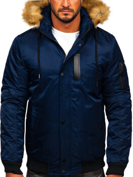 Men's Winter Jacket Navy Blue Bolf 2129