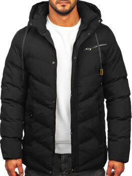 Men's Winter Parka Jacket Black Bolf 5M3135