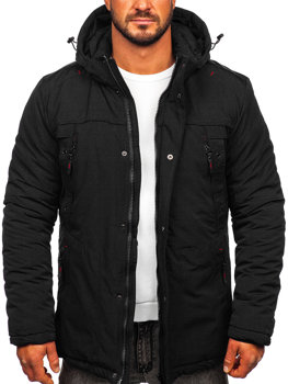 Men's Winter Parka Jacket Black Bolf 5M713