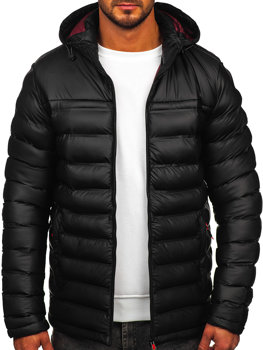 Men's Winter Quilted Jacket Black Bolf 22M326