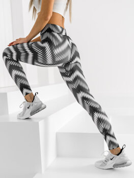 Women's Leggings Black-White Bolf 20700