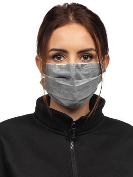 Women's Triple-layered Reusable Protective Face Mask Grey Bolf 002