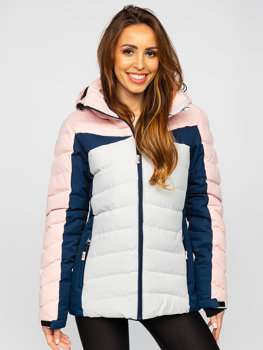 Women's Winter Hooded Jacket Pink Bolf B2378
