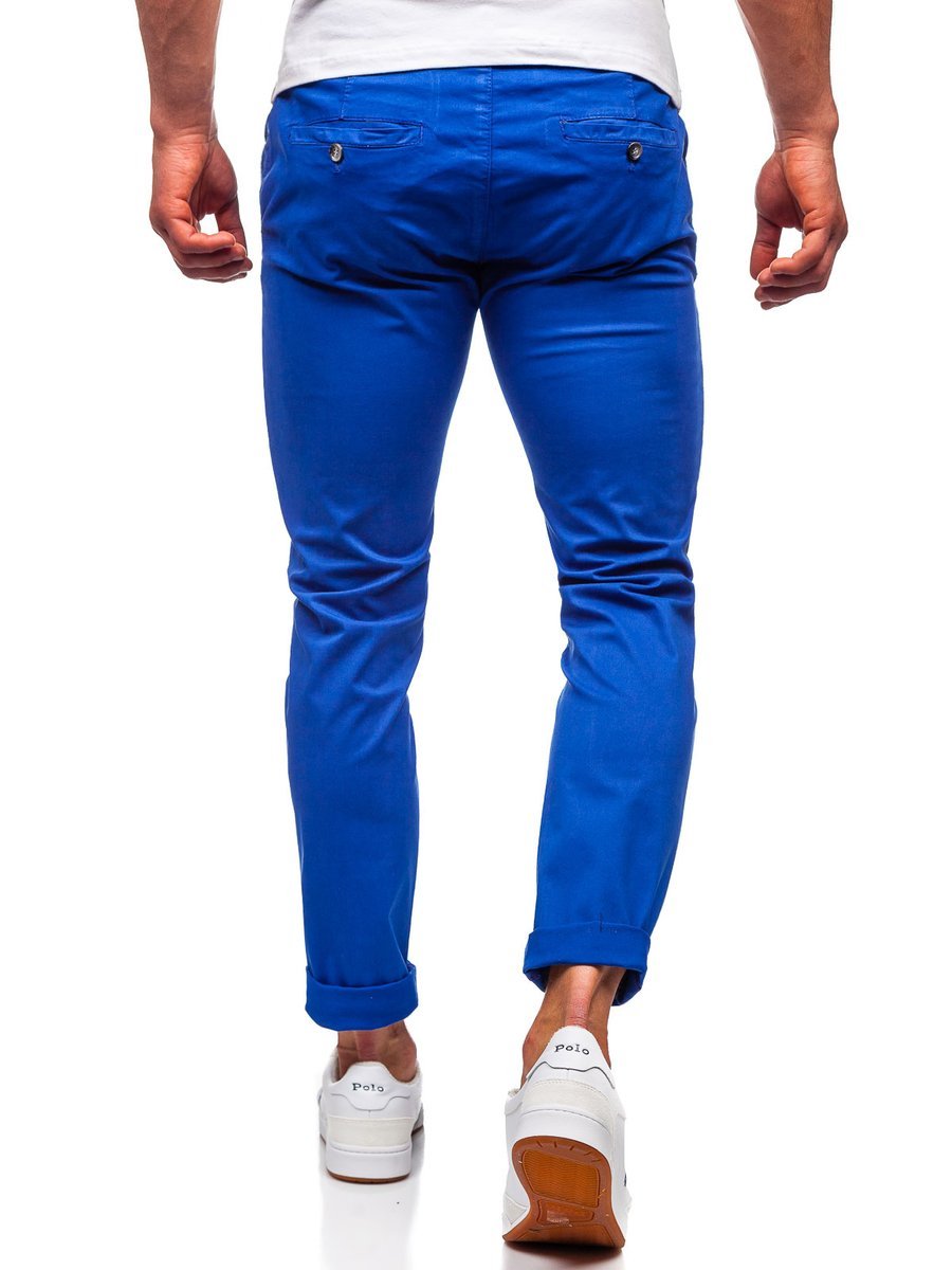 cobalt blue chinos