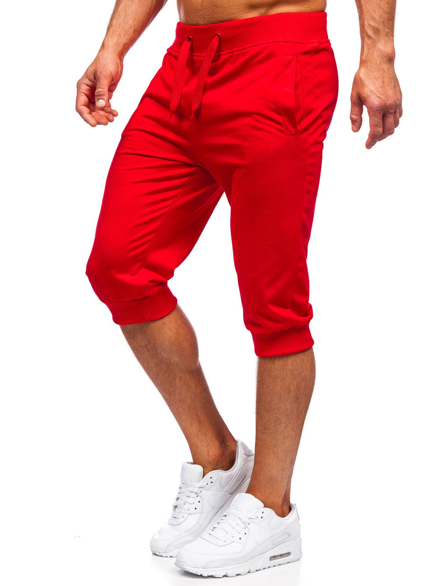 Men's Sweat Shorts Red Bolf K10002 RED