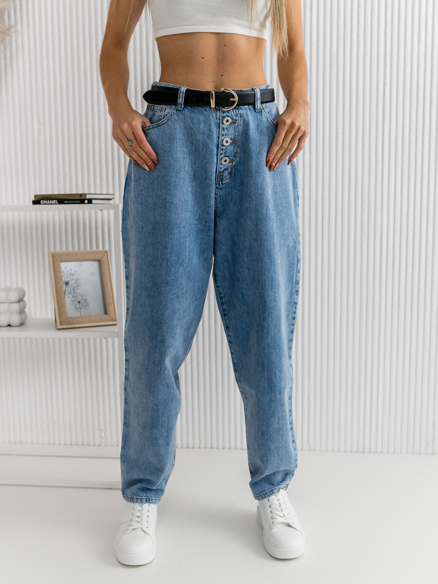 Women's Slouchy Jeans Blue Bolf BS583