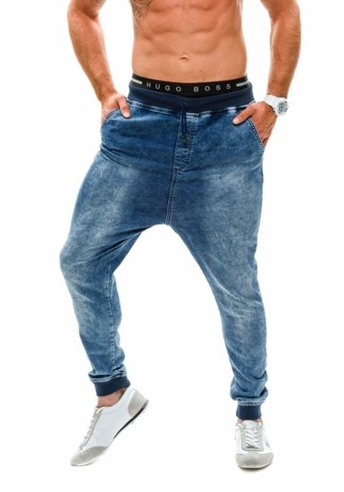 Men's Baggy Jeans Blue Bolf 007b